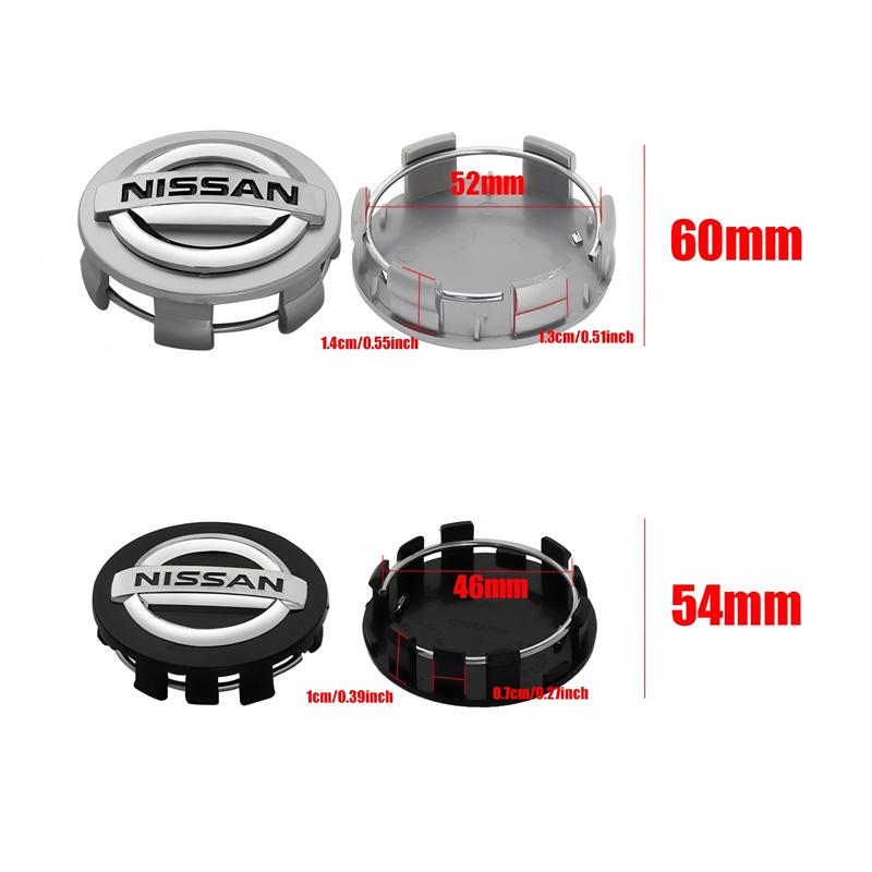 Car Accessories Xcent - 54/60mm Car Wheel Center Caps Tyre