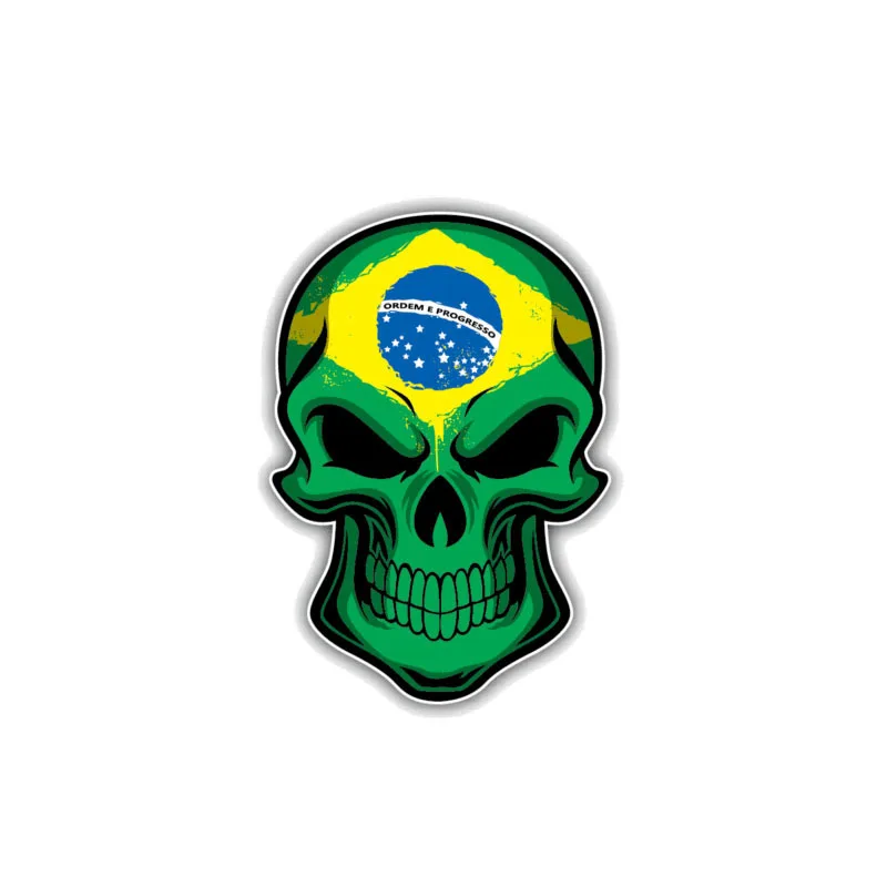 Car Accessories Nz - Creative Reflective Car Sticker Brazil Flag