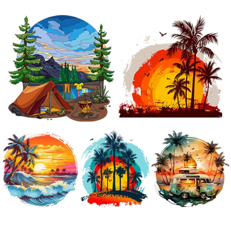 Car Accessories Nz - Car Stickers COutdoor Camping Sunrise Sunset