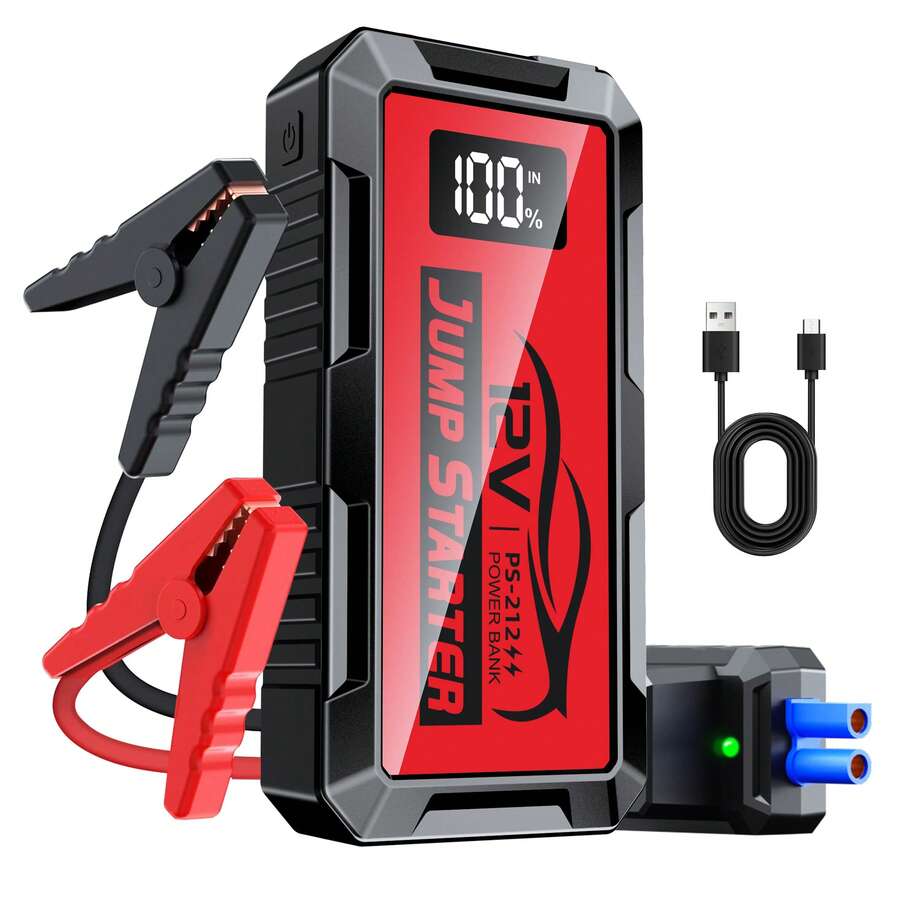 Portable Jump Starter - 8000A Car Jump Starter, 12V Jump