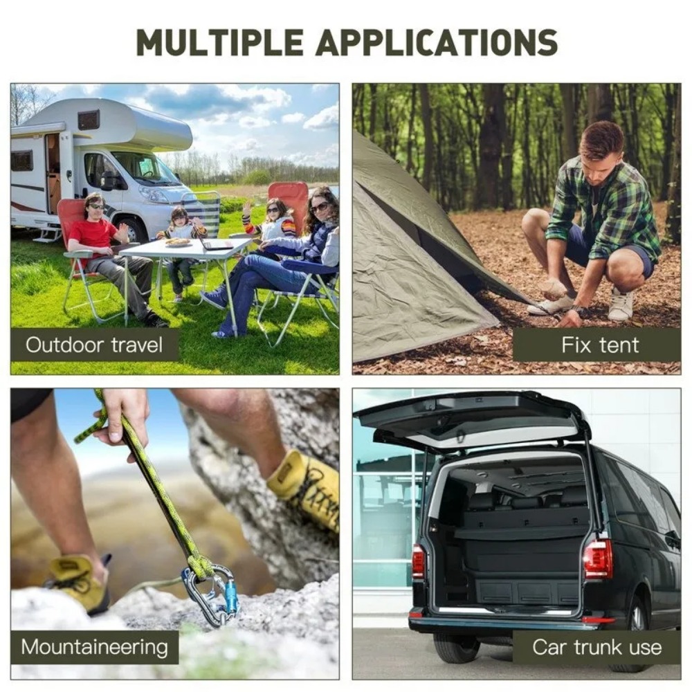 Car Accessories Roof Rack - 60-90cm 8mm Packing Ropes Outdoor Elastic