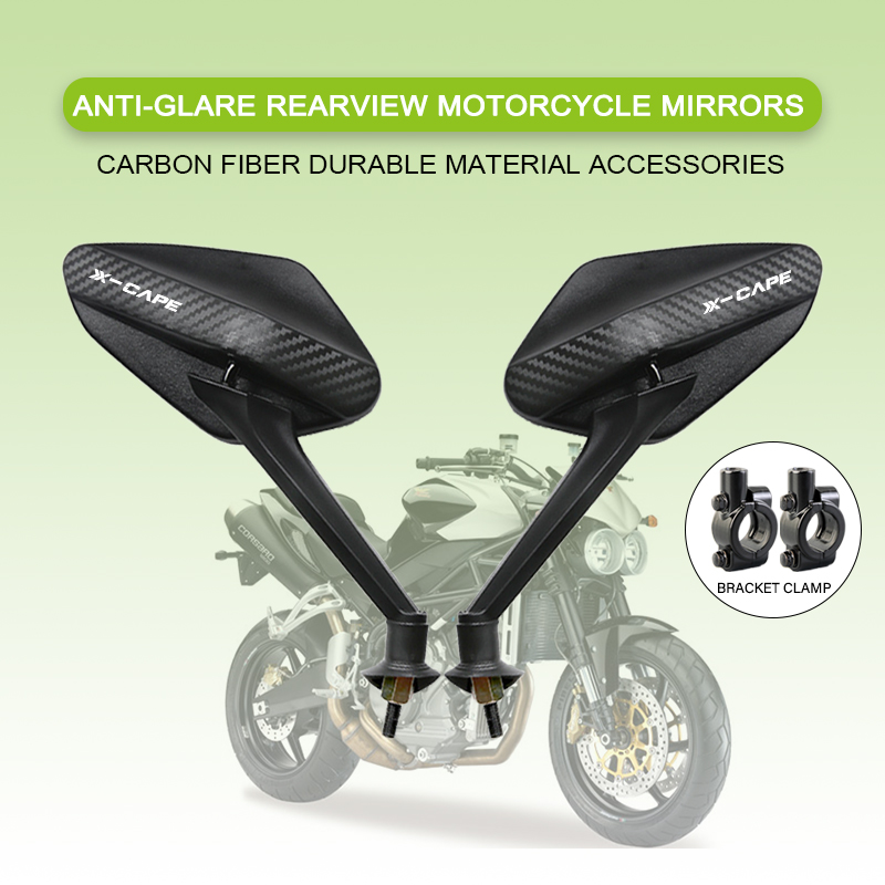 Car Accessories Xcent - HD Vision Anti-Glare Motorcycle Mirrors Shockproof
