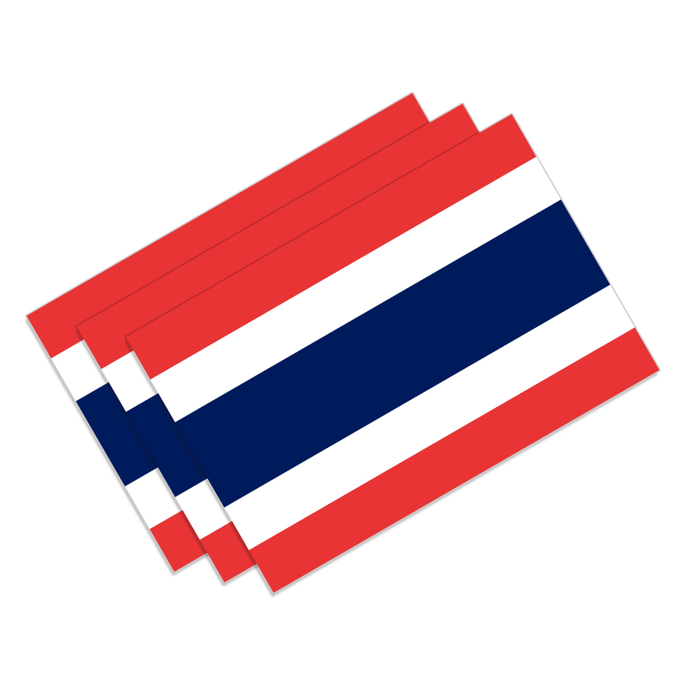 Car Accessories Thailand - 3pcs Thailand Flag Car Stickers Auto