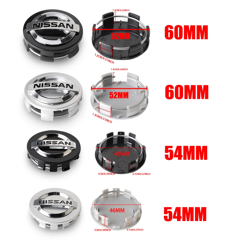4Pcs 54/60mm Car Wheel Center  - огляд і ціна Car Accessories Xcent