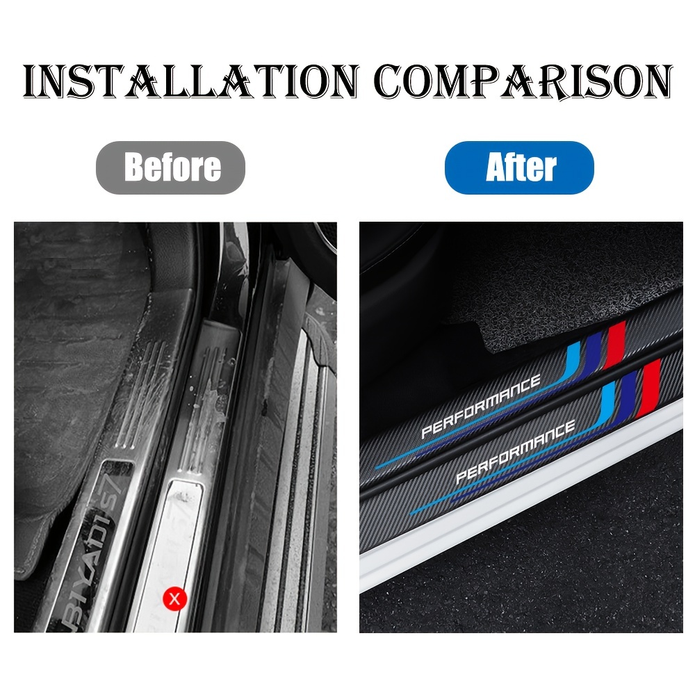 4pcs Carbon Fiber Sill Plate S - огляд і ціна Car Accessories Nz