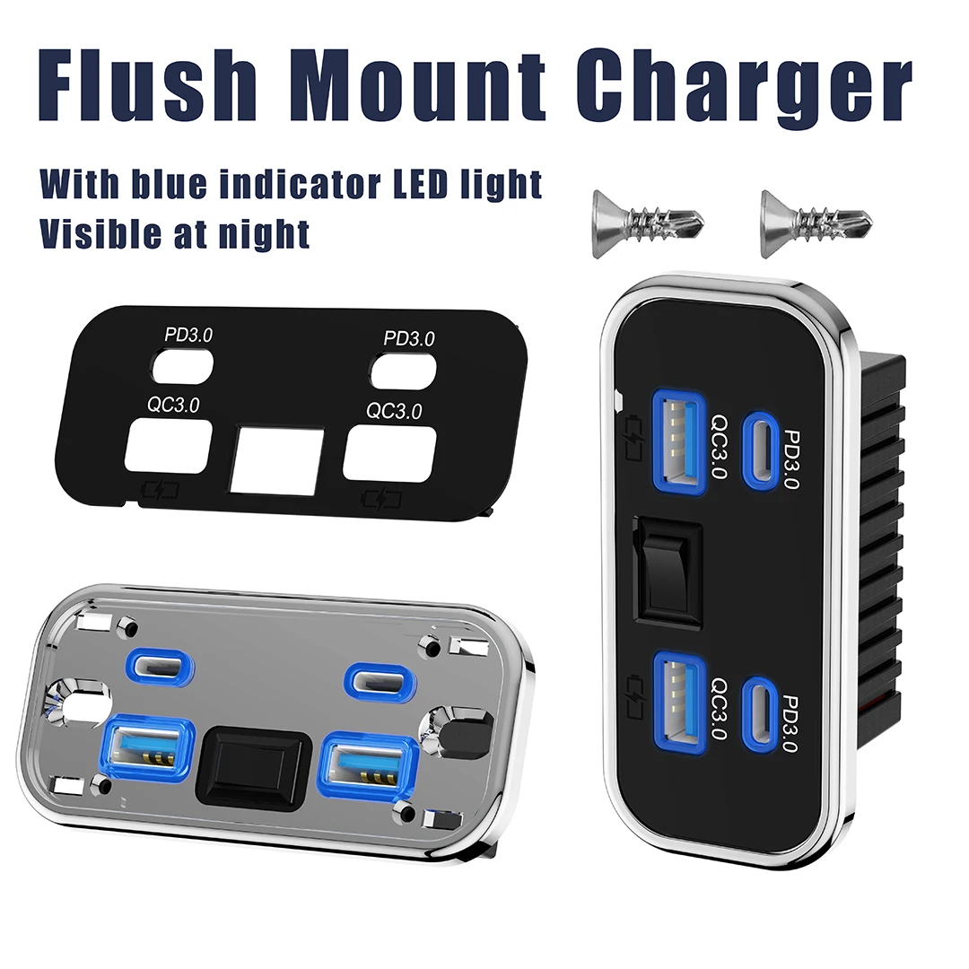76W Dual PD Dual QC3.0 Type C  - огляд і ціна Car Accessories Thailand