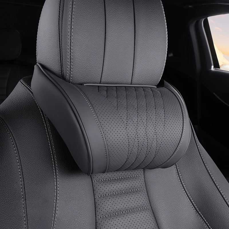 1pc Luxury Nappa Car Headrest  - огляд і ціна Car Accessories Nearby