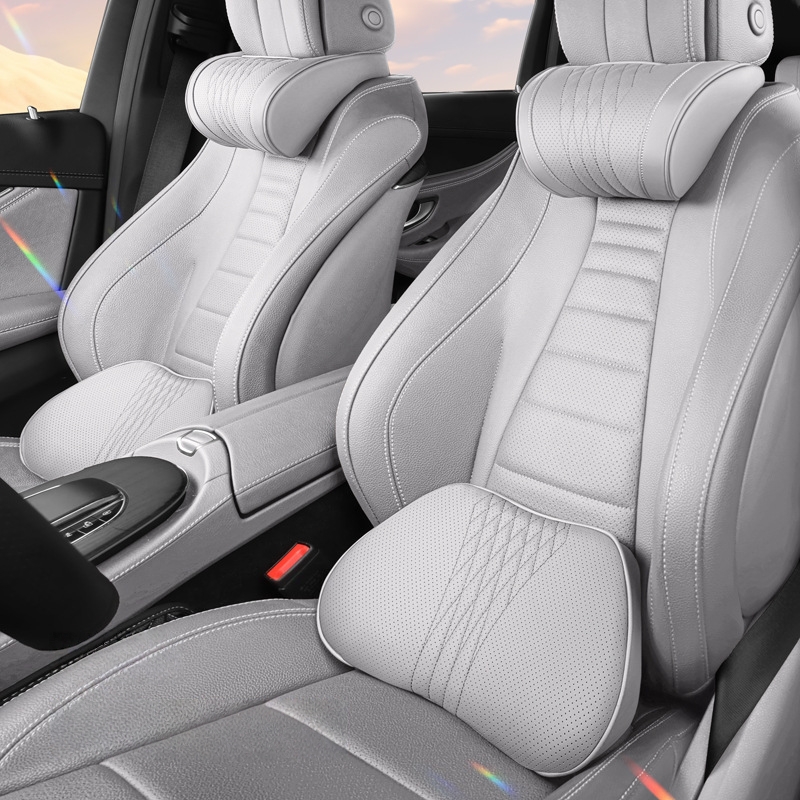 1pc Luxury Nappa Car Headrest  - огляд і ціна Car Accessories Nearby