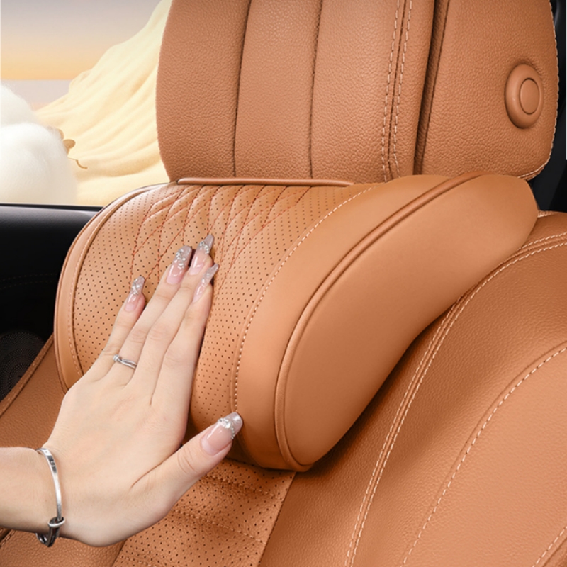 1pc Luxury Nappa Car Headrest  - огляд і ціна Car Accessories Nearby