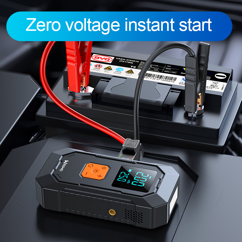 Car Jump Starter Air Pump Port - огляд і ціна Portable Jump Starter