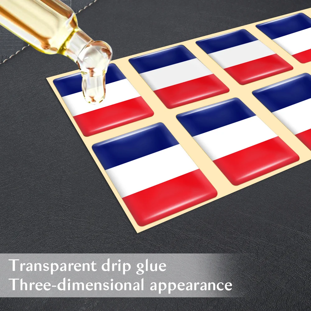 10pcs Epoxy Flags Stickers Car - огляд і ціна Car Accessories Thailand
