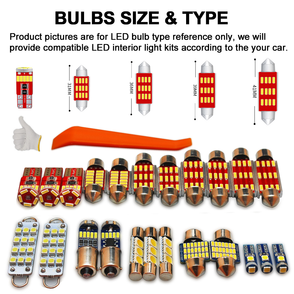 10Pcs Canbus LED Interior Ligh - огляд і ціна Car Accessories Xcent