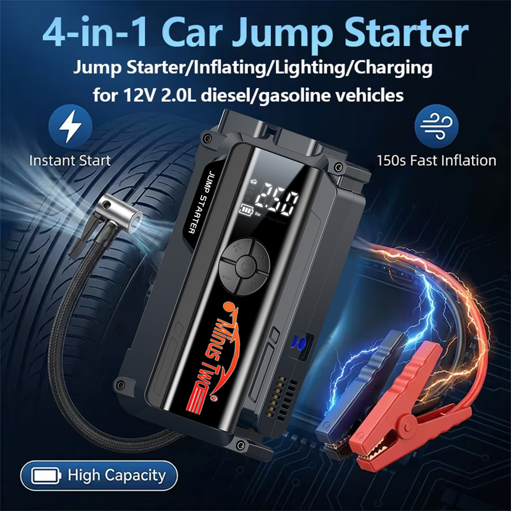 4 in 1 6000A Peak Car Jump Sta - огляд і ціна Portable Jump Starter