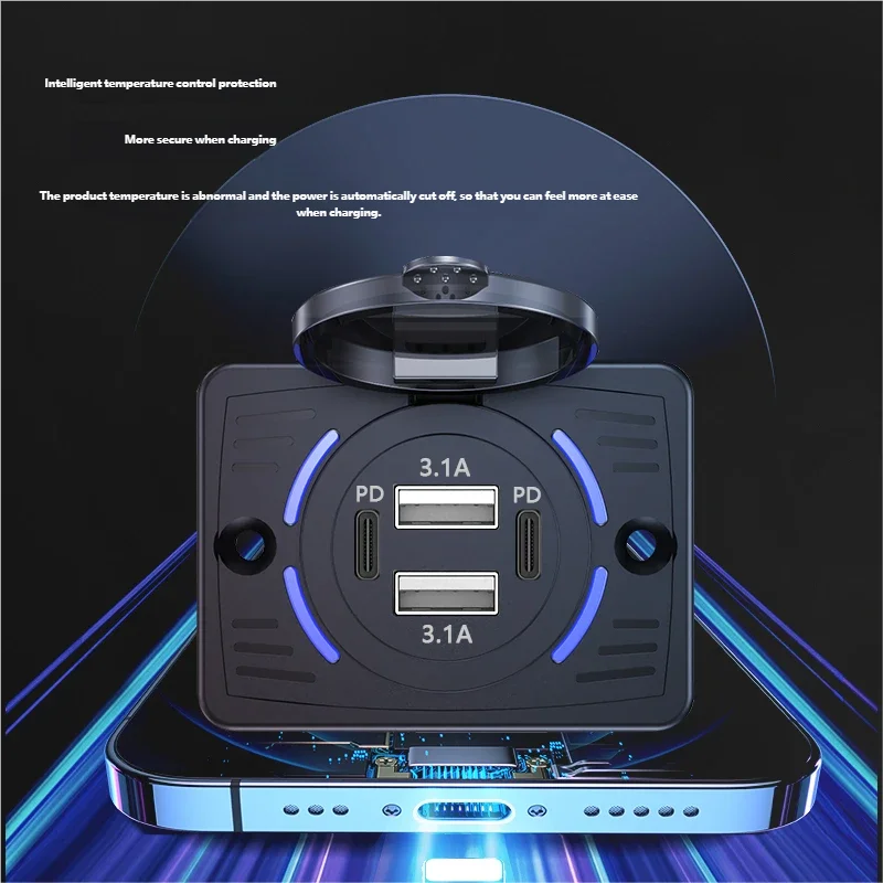 12V-24V Dual USB QC3.0 PD 3.1A - огляд і ціна Car Accessories Thailand