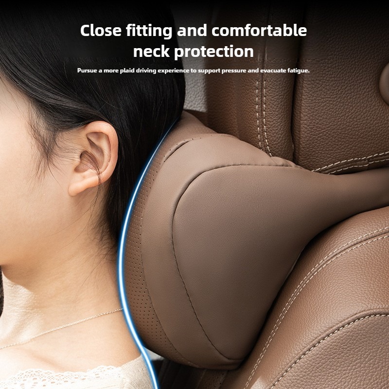 Nappa Leather Car Neck Pillow  - огляд і ціна Car Accessories Nearby