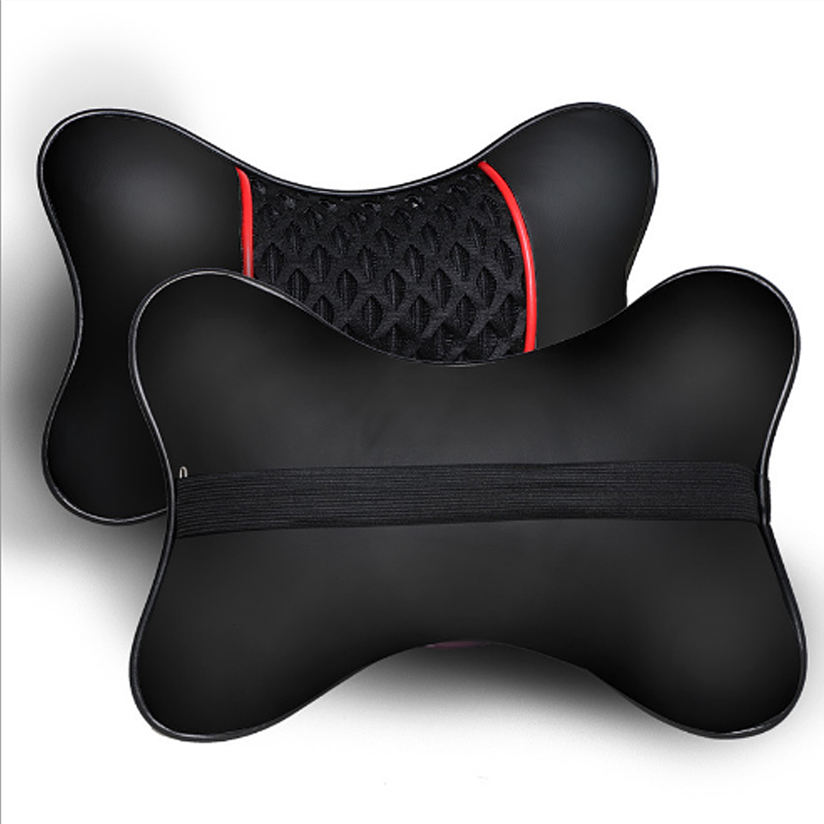 2Pcs PU Leather Knitted Car Pi - огляд і ціна Car Accessories Nearby