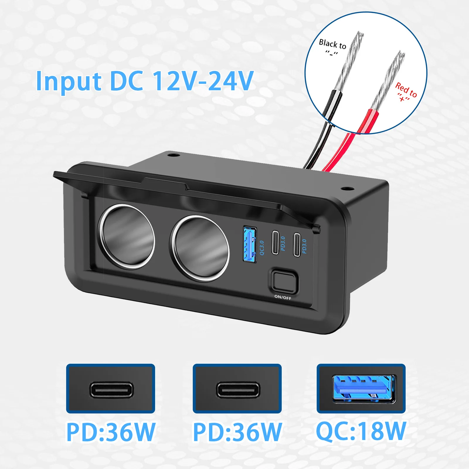NEW 12V QC3.0 & Dual PD3.0 Car - огляд і ціна Car Accessories Thailand