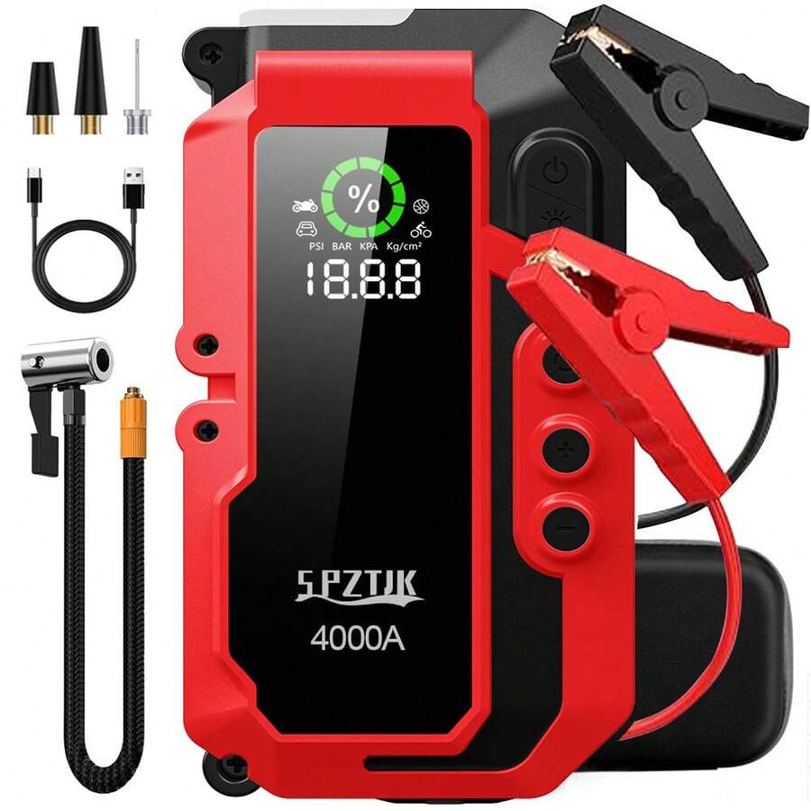 4000A Car Battery Jump Starter - огляд і ціна Portable Jump Starter