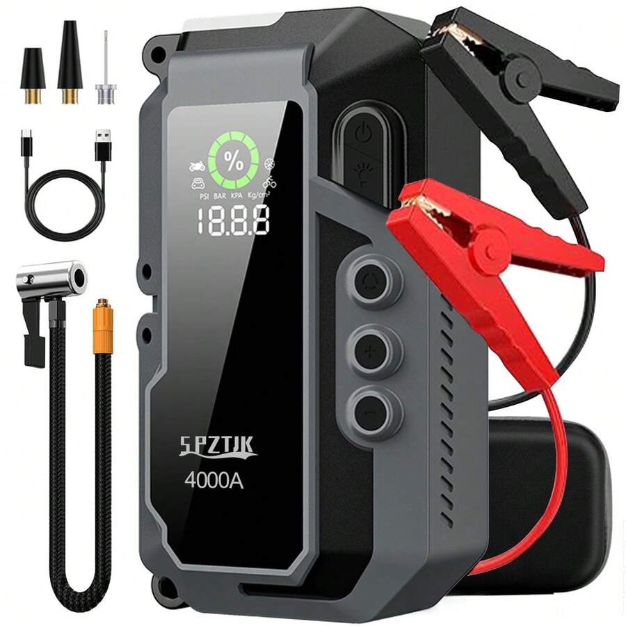 4000A Car Battery Jump Starter - огляд і ціна Portable Jump Starter
