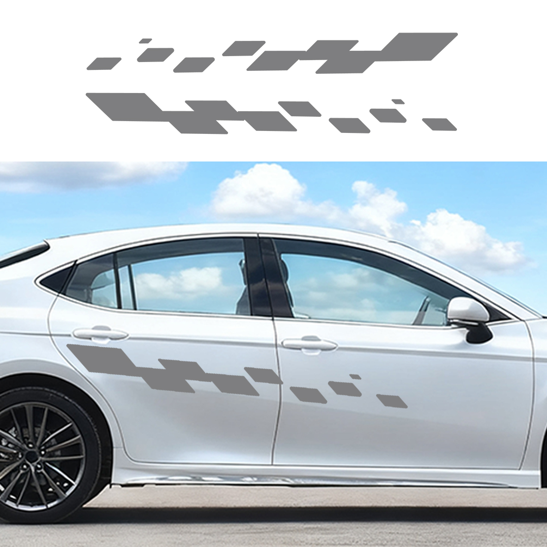 2pcs Car Door Decals Racing Ch - огляд і ціна Car Accessories Nz