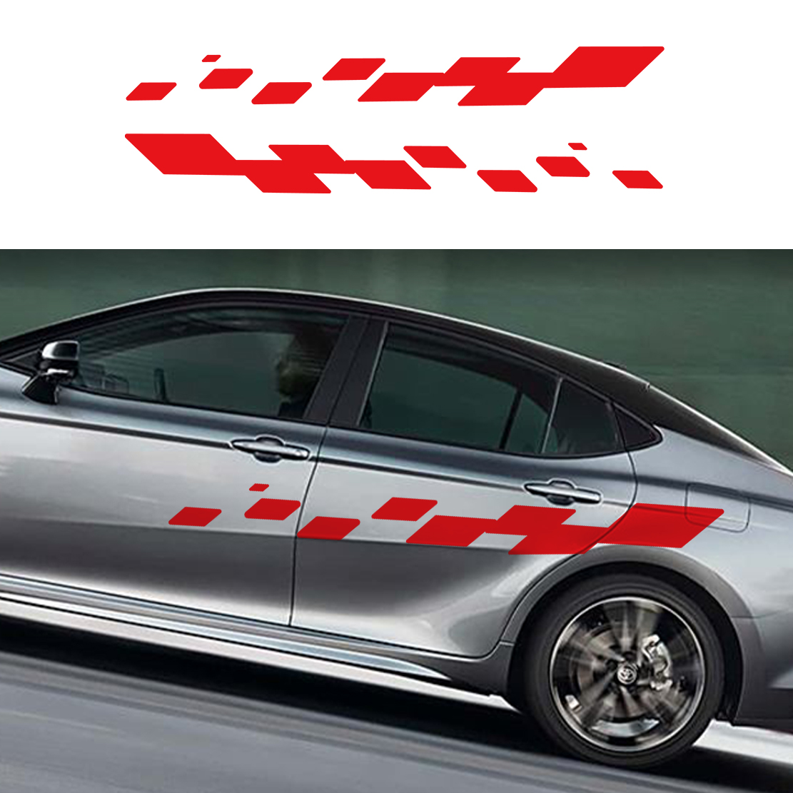 2pcs Car Door Decals Racing Ch - огляд і ціна Car Accessories Nz